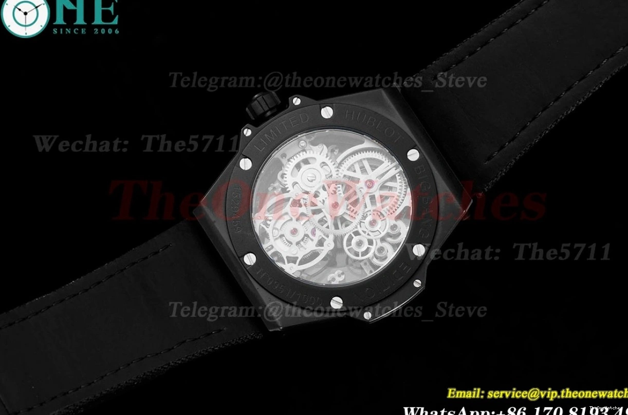 Ceramic HW6035 HBF Bang Unico Tourbillon Big 45mm Black NY 0208